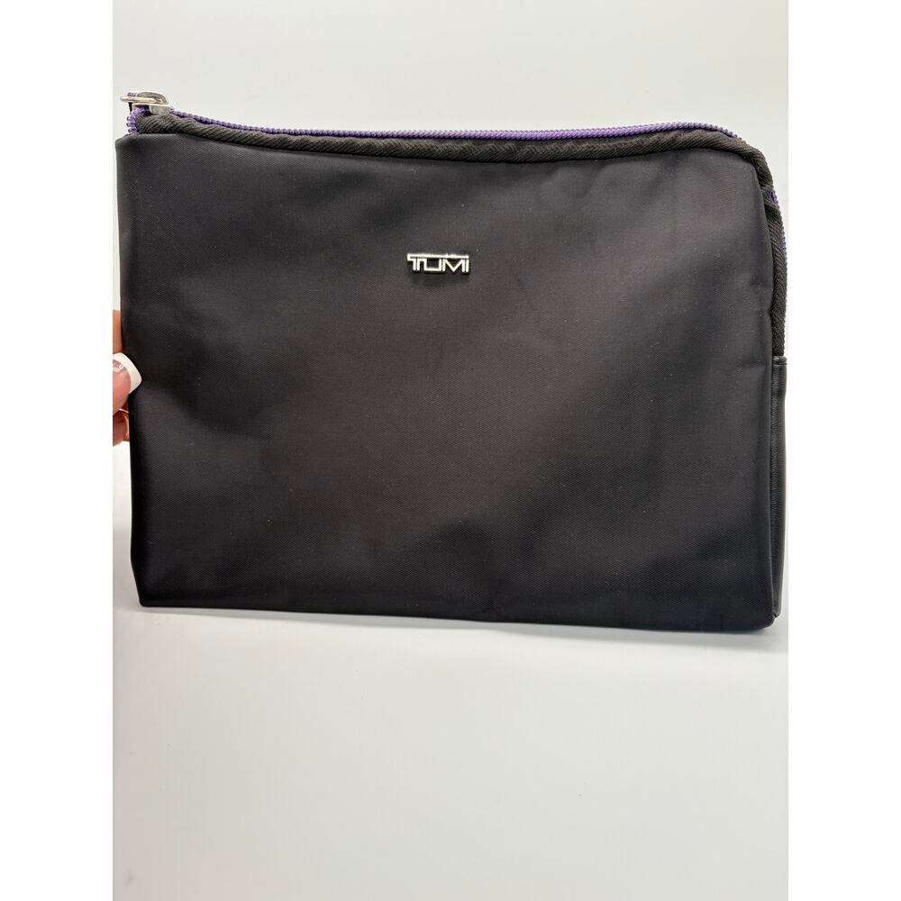 Tumi Delta Cosmetic Pouch Travel Toiletry Bag Black